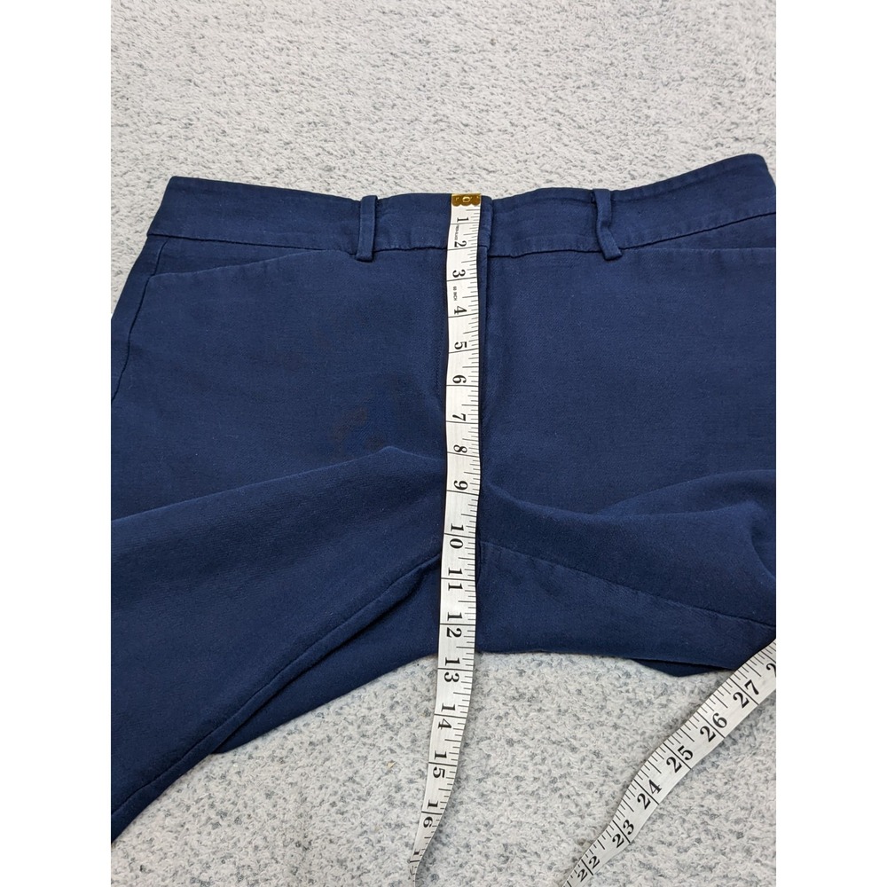Ann Taylor Factory Size 8 32x25.5 Navy Blue Career Dress Pants Stretch EUC - Picture 7 of 10